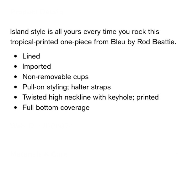 Bleu Rod Beattie Paradise High Neck Keyhole One Piece - Picture 12 of 12